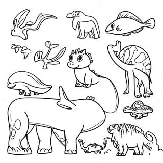 Extinct Animals Coloring Page 46523-37140