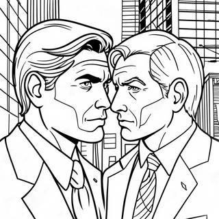 Two Face In Gotham City Coloring Page 46764-37334