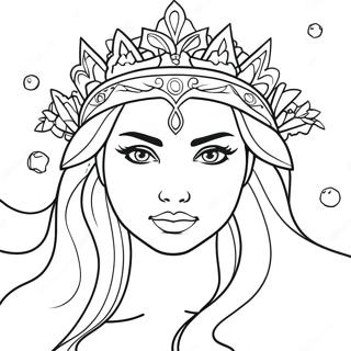 Ice Queen Coloring Page 46953-37478