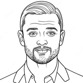 Justin Timberlake Coloring Page 47023-37537