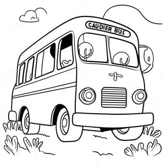 Magic School Bus Coloring Page 4716-3883