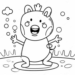 Peppa Pig Muddy Puddles Coloring Page 47533-37948