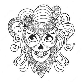 Goth Tattoo Coloring Page 47773-38136