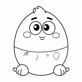 Cute Pou With Big Eyes Coloring Page 47864-38209