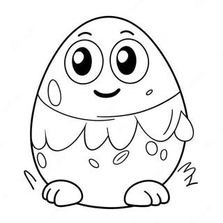 Cute Pou With Big Eyes Coloring Page 47864-38210