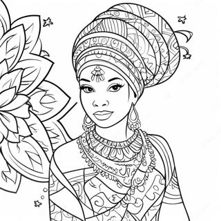 Imani In Colorful Outfit Coloring Page 48094-38391