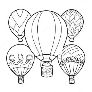 Colorful Balloon Coloring Page 491-382