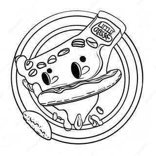 Little Caesars Logo Coloring Page 49203-39275