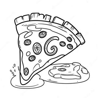 Little Caesars Pizza Slice Coloring Page 49204-39278