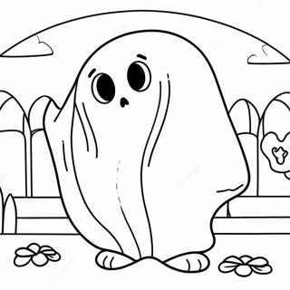 Sad Ghost Club Coloring Page 49753-39715