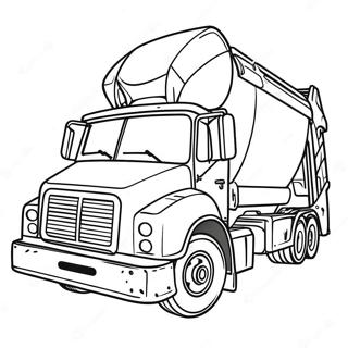 Garbage Truck Coloring Pages