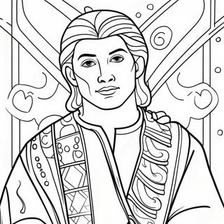 Colorful Joseph With His Colorful Coat Coloring Page 50264-40122