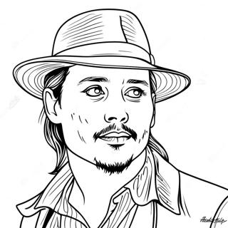 Johnny Depp Coloring Page 50533-40334