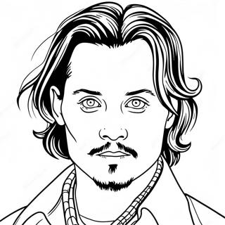 Johnny Depp Coloring Page 50533-40335