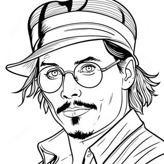 Johnny Depp Coloring Page 50533-40336