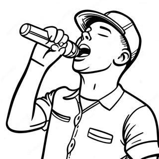 Kane Brown Singing On Stage Coloring Page 50584-40377