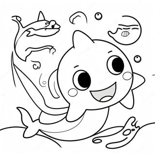 Baby Shark Halloween Coloring Page 5066-4163