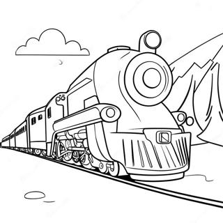 Magical Polar Express Journey Coloring Page 5087-4177