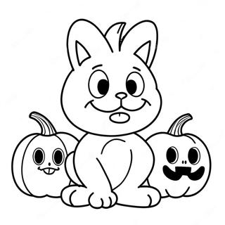 Garfield Halloween Coloring Pages