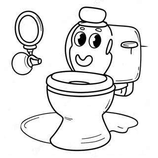 Funny Skibidi Toilet Camera Man Coloring Page 51124-40807