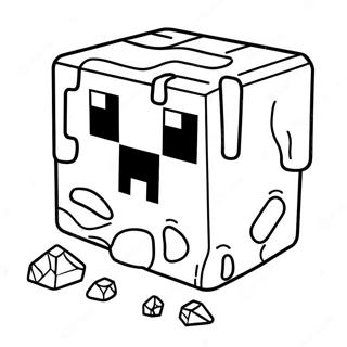 Minecraft Slime Coloring Page 51213-40880