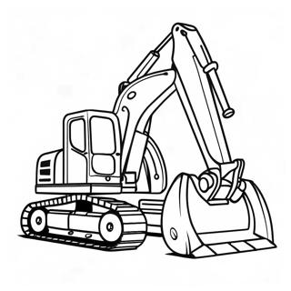 Excavator Coloring Page 5156-4234