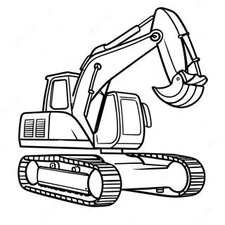 Excavator Coloring Page 5156-4236