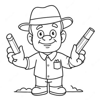 Clever Sam In Action Coloring Page 51574-41172