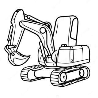 Excavator Coloring Pages