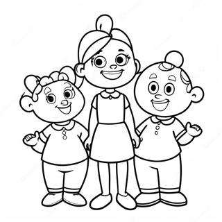 Penny Proud With Friends Coloring Page 52284-41731