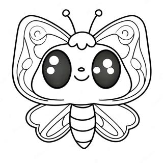 Cute Butterfly Coloring Page 5237-4300