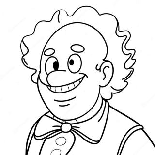 Krusty The Clown Coloring Page 52573-41964