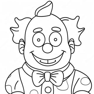 Funny Krusty The Clown Coloring Page 52574-41965