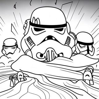 Epic Storm Trooper Battle Coloring Page 5277-4321