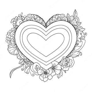 Valentine S Day Heart Coloring Page 5296-4334