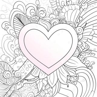 Valentine S Day Heart Coloring Page 5296-4335