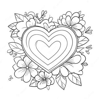 Valentine S Day Heart Coloring Page 5296-4336