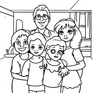 Full House Family Coloring Page 53513-42710