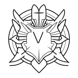 Valorant Logo Coloring Page 53573-42764