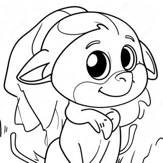 Animated Movie Characters Coloring Page 5447-4457