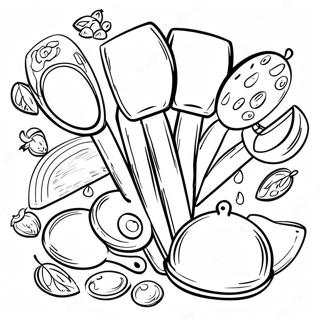 Cooking Utensils Coloring Page 55773-44506