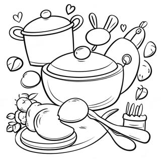 Cooking Utensils Coloring Page 55773-44507