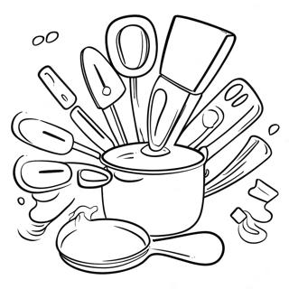 Cooking Utensils Coloring Page 55773-44508