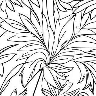 Colorful Palm Branches Coloring Page 5587-4565