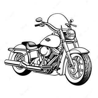 Harley Davidson Motorcycle Coloring Page 55913-44614