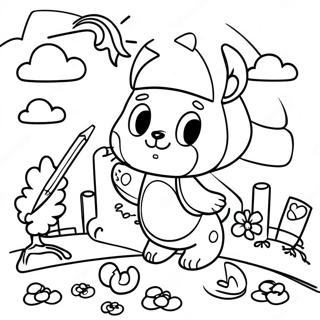 First Day Of Preschool Coloring Page 5596-4570