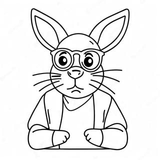 Bad Bunny Coloring Pages