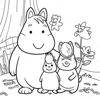 Moomin Family Coloring Page 56173-44823