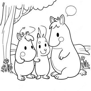 Moomin Family Coloring Page 56173-44824