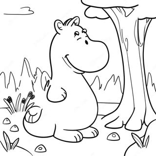 Adventurous Moomintroll Coloring Page 56174-44828